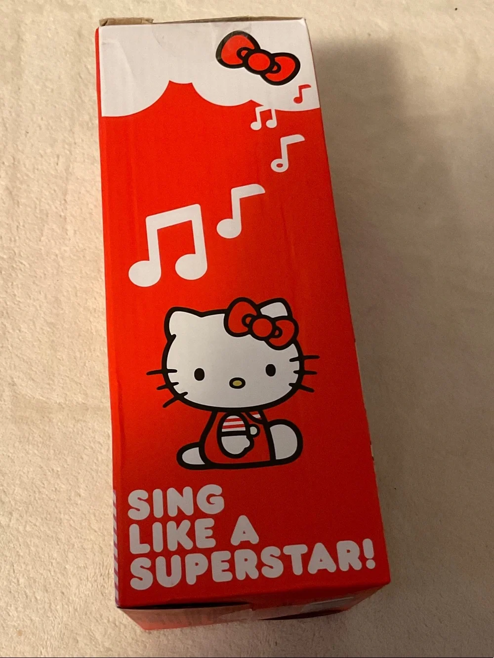 Sanrio Hello Kitty Red Party Singing Microphone Packaging
